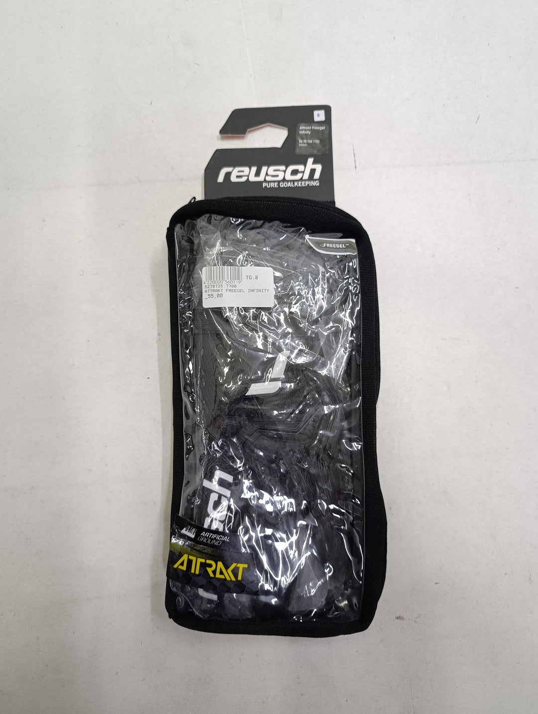 Reush attrakt freegel infinity size 8 guanti portiere calcio nuovi