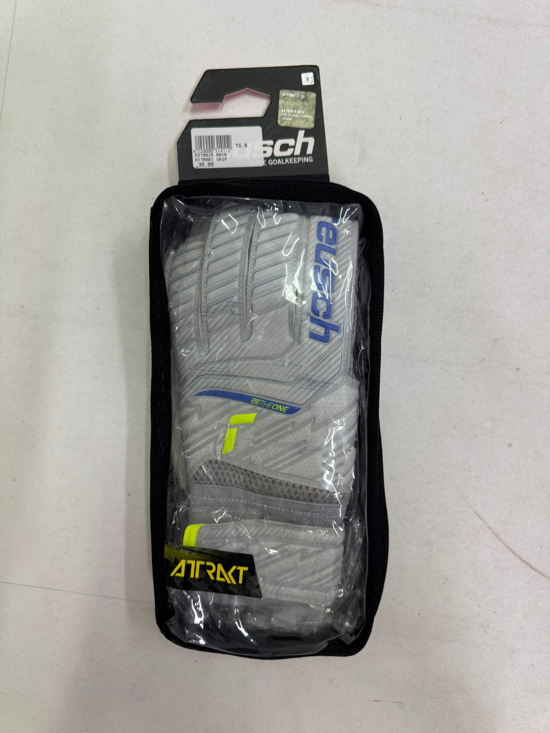 Reush attrakt grip size 8 guanti portiere calcio nuovi