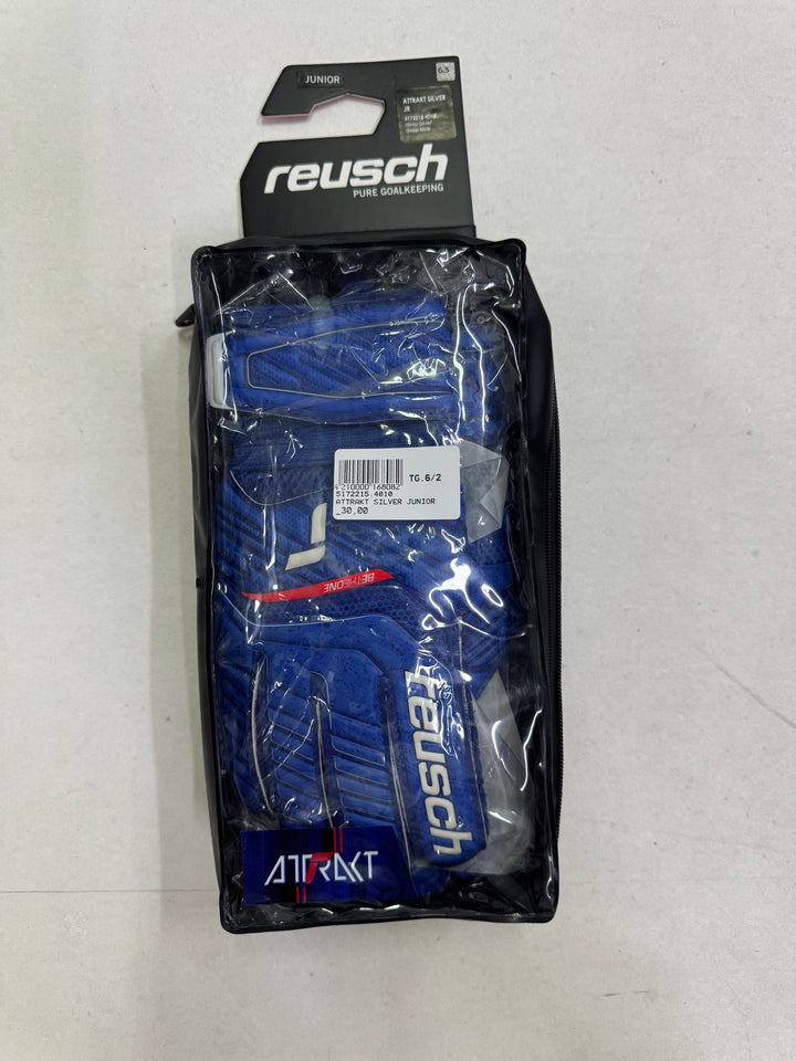 Reush attrakt silver size 6.5 junior guanti portiere calcio nuovi