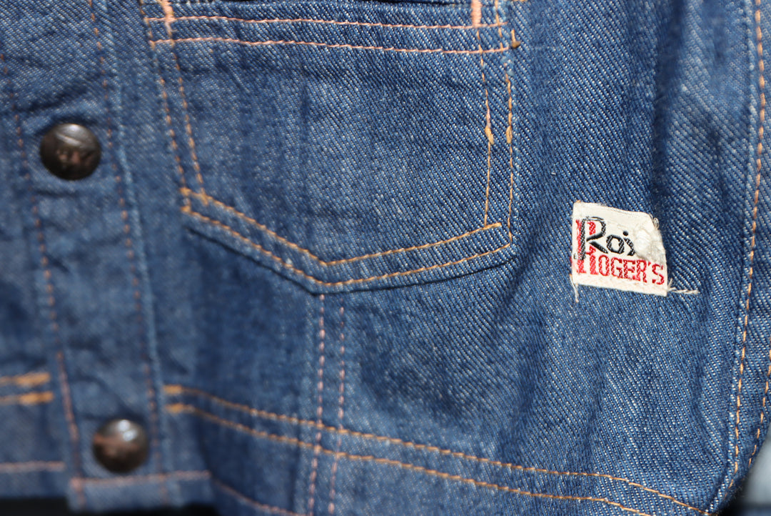 Roy Roger's Giacca in jeans denim blu deadstock anni 70