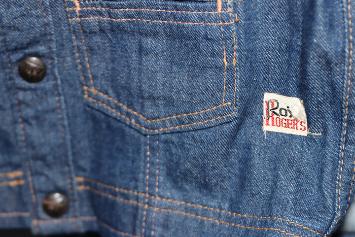 Roy Roger's Giacca in jeans denim blu deadstock anni 70
