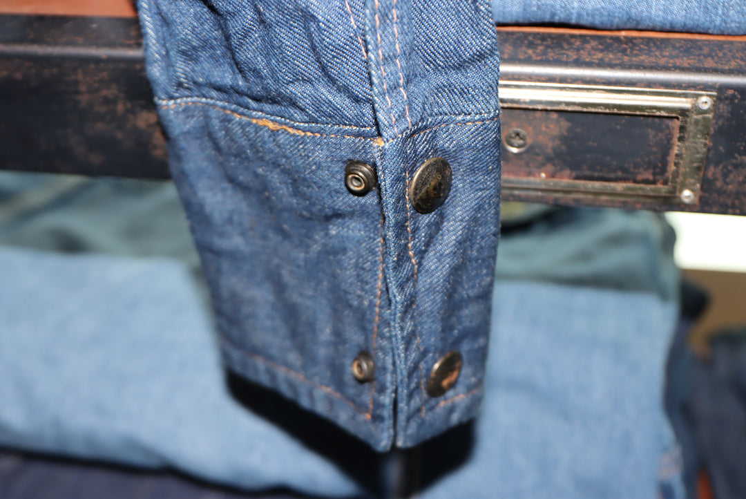 Roy Roger's Giacca in jeans denim blu deadstock anni 70