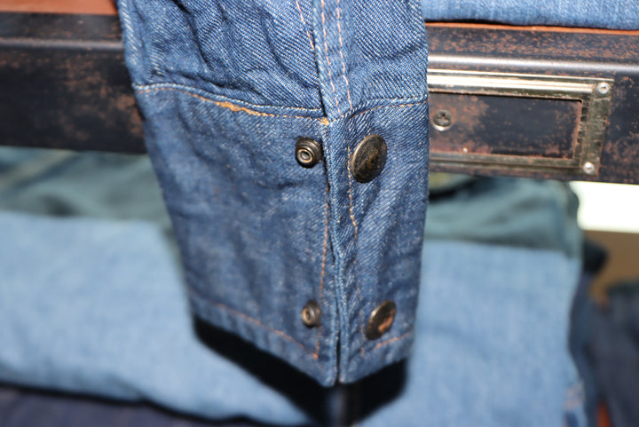 Roy Roger's Giacca in jeans denim blu deadstock anni 70