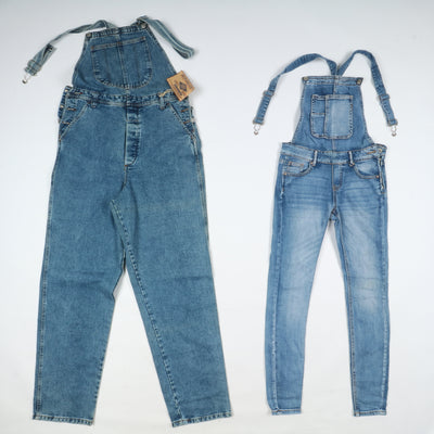 Salopette jeans vintage e deadstock uomo - donna stock da 28pz