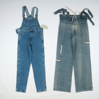 Salopette jeans vintage e deadstock uomo - donna stock da 28pz