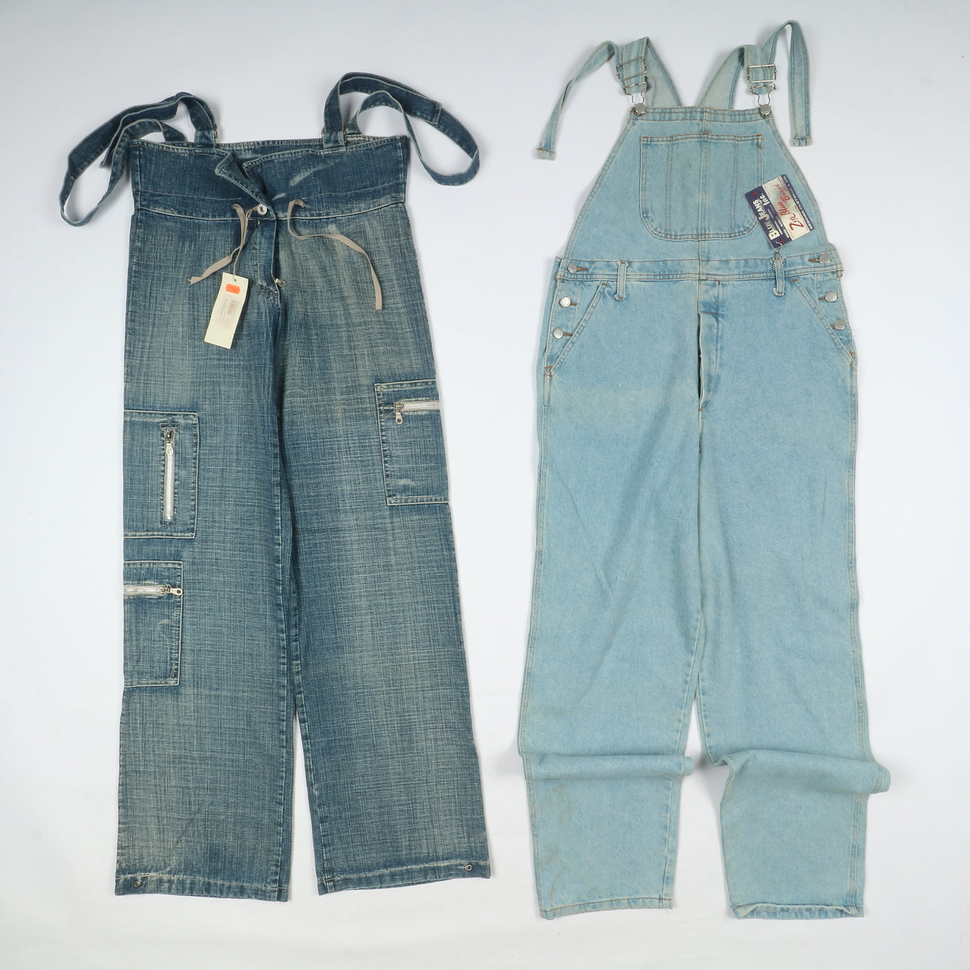 Salopette jeans vintage e deadstock uomo - donna stock da 28pz