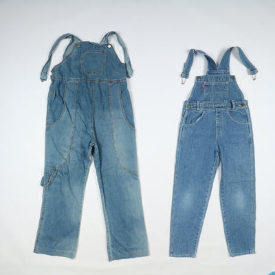 Salopette jeans vintage e deadstock uomo - donna stock da 28pz
