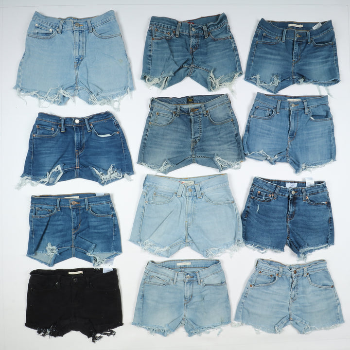 Levi's, Lee, Wrangler Stock da 68pz Levi's, Lee e Wrangler Short jeans donna