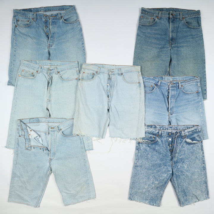 Levi's made in USA short e bermuda uomo donna box da 38pz pantaloncini jeans