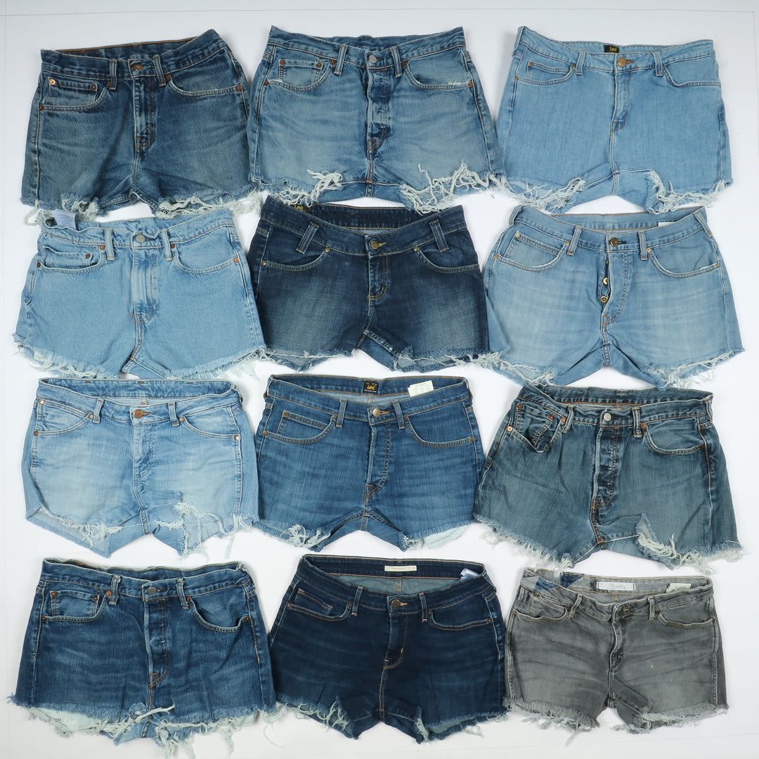 Levi's, Lee, Wrangler Stock da 68pz Levi's, Lee e Wrangler Short jeans donna