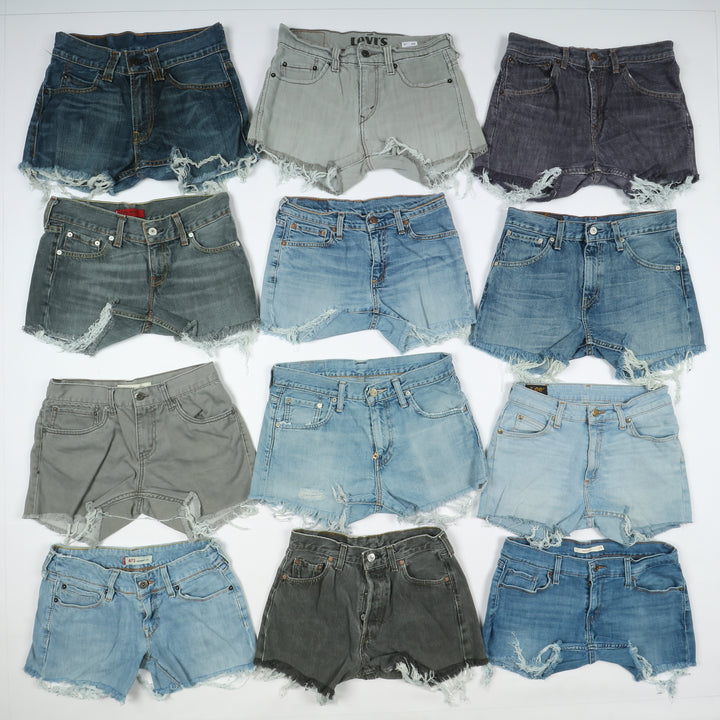 Levi's, Lee, Wrangler Stock da 68pz Levi's, Lee e Wrangler Short jeans donna