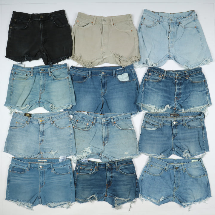 Levi's, Lee, Wrangler Stock da 68pz Levi's, Lee e Wrangler Short jeans donna
