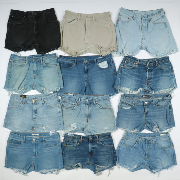 Levi's, Lee, Wrangler Stock da 68pz Levi's, Lee e Wrangler Short jeans donna