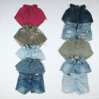 Levi's, Lee, Wrangler e mix brand Short jeans donna denim e nero Stock da 58pz