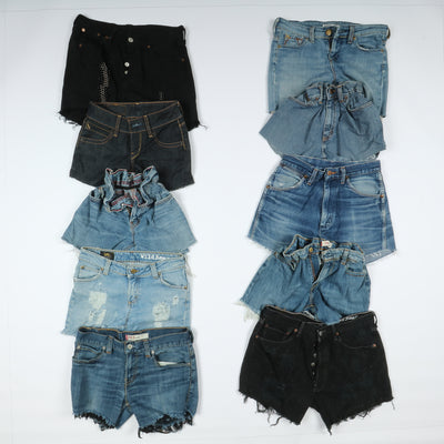 Levi's, Lee, Wrangler e mix brand Short jeans donna denim e nero Stock da 58pz