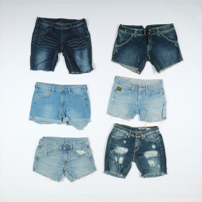 Levi's, Lee, Wrangler e mix brand Short jeans donna denim e nero Stock da 85pz