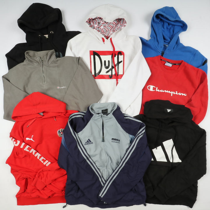 Felpe, pantaloni e giubbini sportivi firmati box 29pz uomo e donna grado A+B