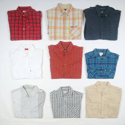 Camicie Firmate vintage box da 71pz uomo e donna Levi's, Gas, Wrangler.....