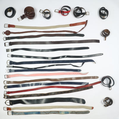 Stock lotto Cinture vintage 24 kg misto uomo donna
