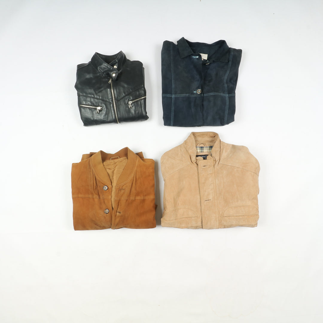 Box mix abbigliamento vintage in pelle Uomo e Donna 15 pz stock leather