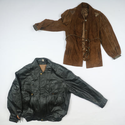Giacche vintage in pelle Uomo / Donna Stock Box da12 pz