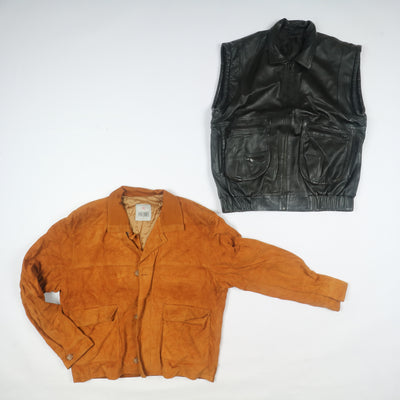 Giacche vintage in pelle Uomo / Donna Stock Box da12 pz