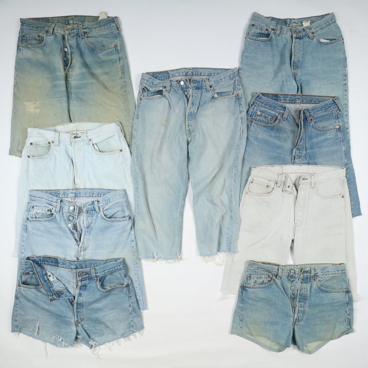 Levi's made in USA short e bermuda uomo donna box da 38pz pantaloncini jeans
