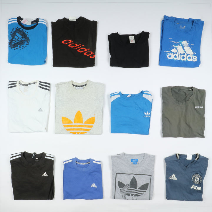 Stock T-shirt vintage firmate box da 69pz Adidas uomo e donna