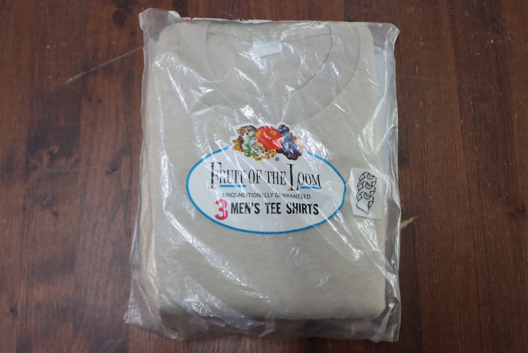 Fruit Of The Loom made in USA T-shirt Taglia M box da 3pz vintage nuova deadstock
