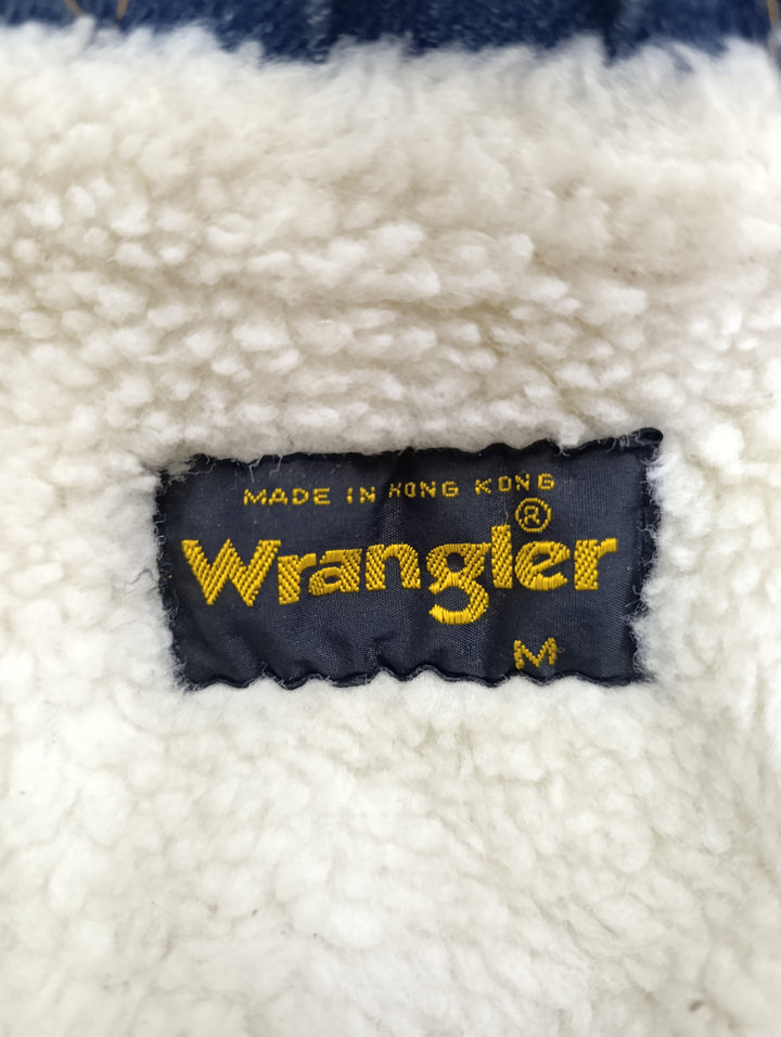 Wrangler Sherpa Made in Hong Kong Taglia M vintage denim