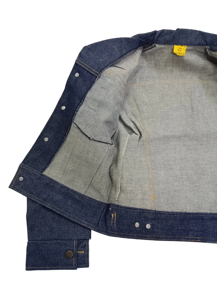 Super Rifle denim jacket slim fit deadstock Taglia XS vintage denim anni 70&