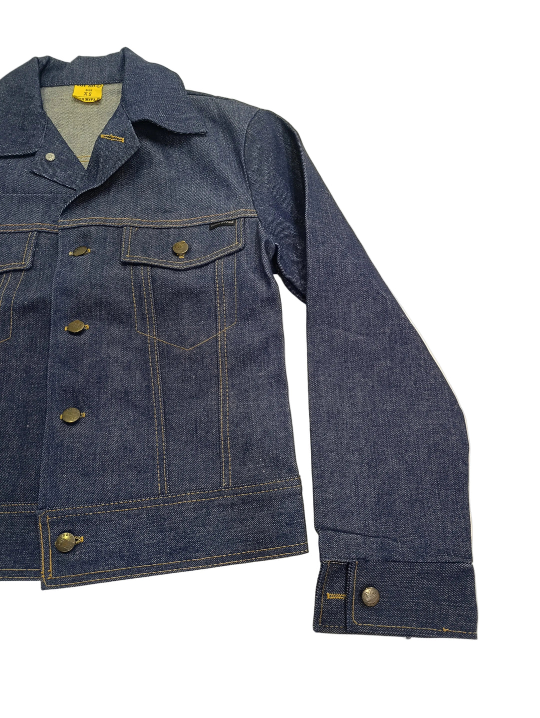Super Rifle denim jacket slim fit deadstock Taglia XS vintage denim anni 70&