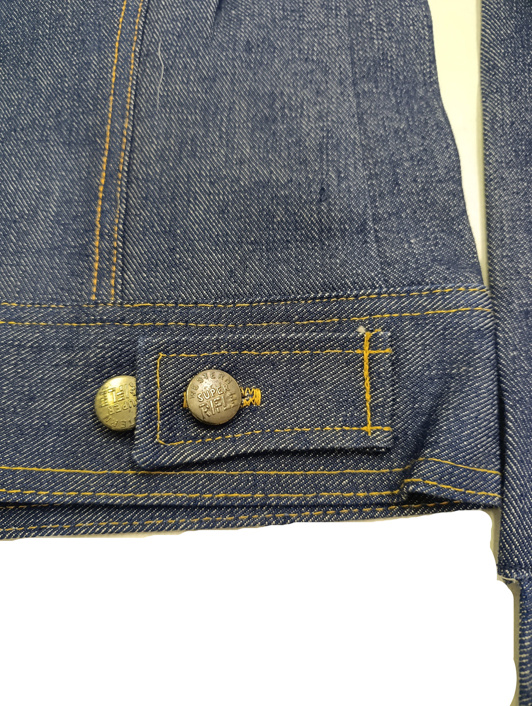 Super Rifle denim jacket slim fit deadstock Taglia XS vintage denim anni 70&