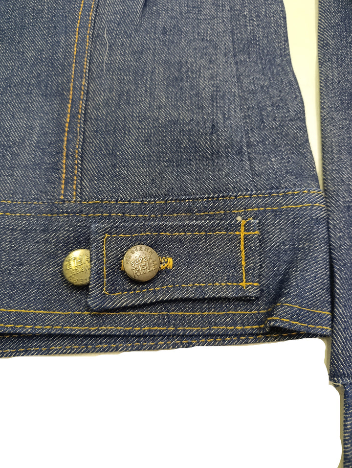 Super Rifle denim jacket slim fit deadstock Taglia XS vintage denim anni 70&