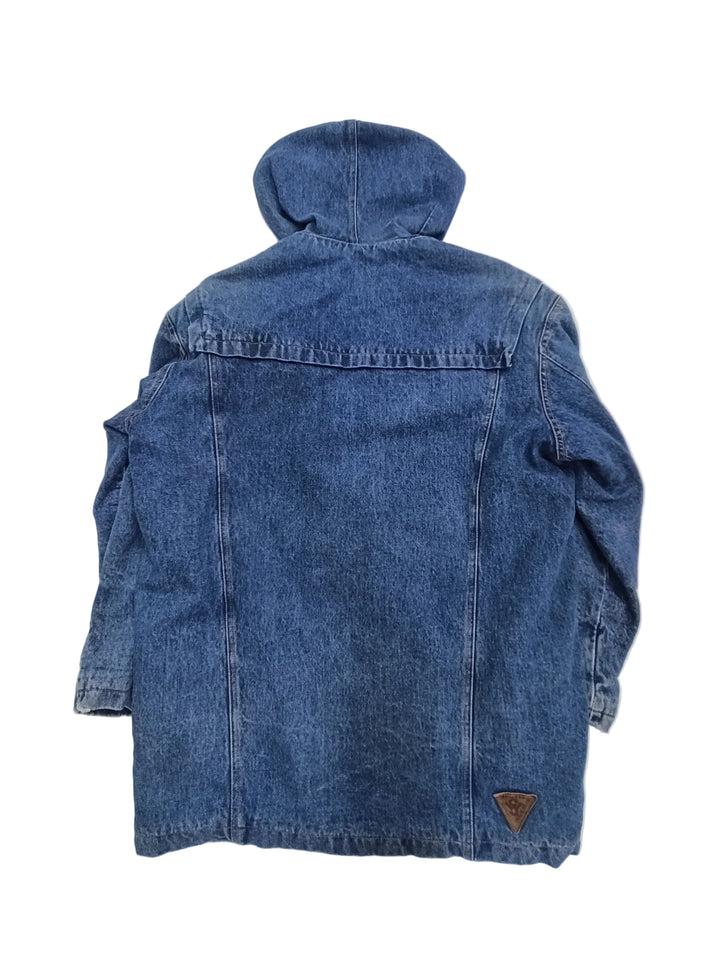 Swinger vintage giacca lunga in jeans denim made in Italy Taglia 42 L-XL