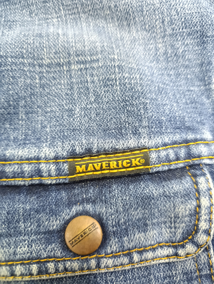 Maverik slim fit jacket denim Taglia M vintage usato