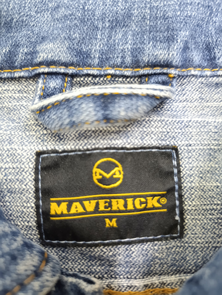 Maverik slim fit jacket denim Taglia M vintage usato