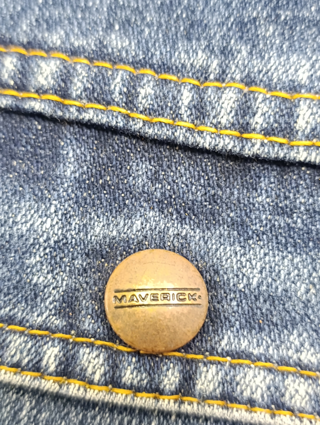 Maverik slim fit jacket denim Taglia M vintage usato