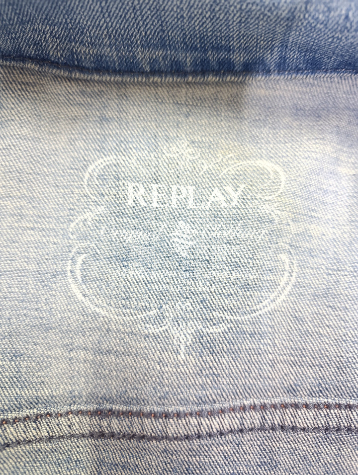 Replay slim fit jacket denim Taglia M donna vintage usato