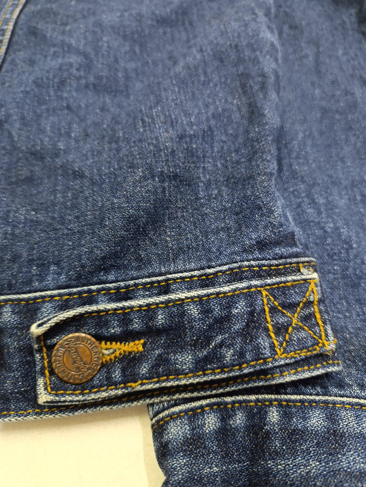 Wrangler authentic western jacket denim Taglia L vintage jeans usato