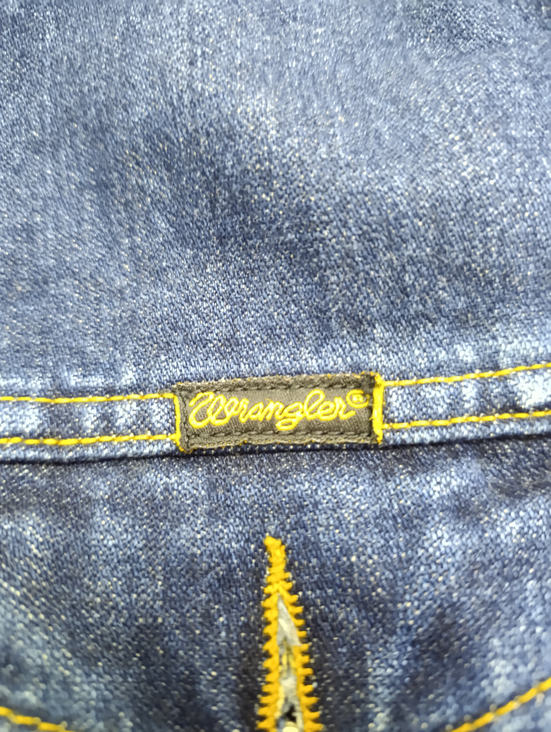 Wrangler authentic western jacket denim Taglia L vintage jeans usato