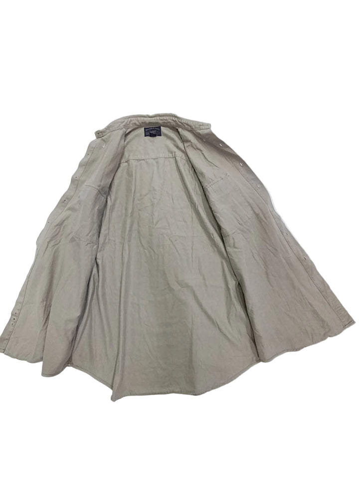 Abercombia &amp; Fitch camicia beige Taglia M Made in Taiwan vintage usato