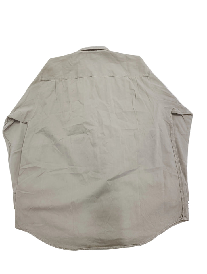 Abercombia &amp; Fitch camicia beige Taglia M Made in Taiwan vintage usato