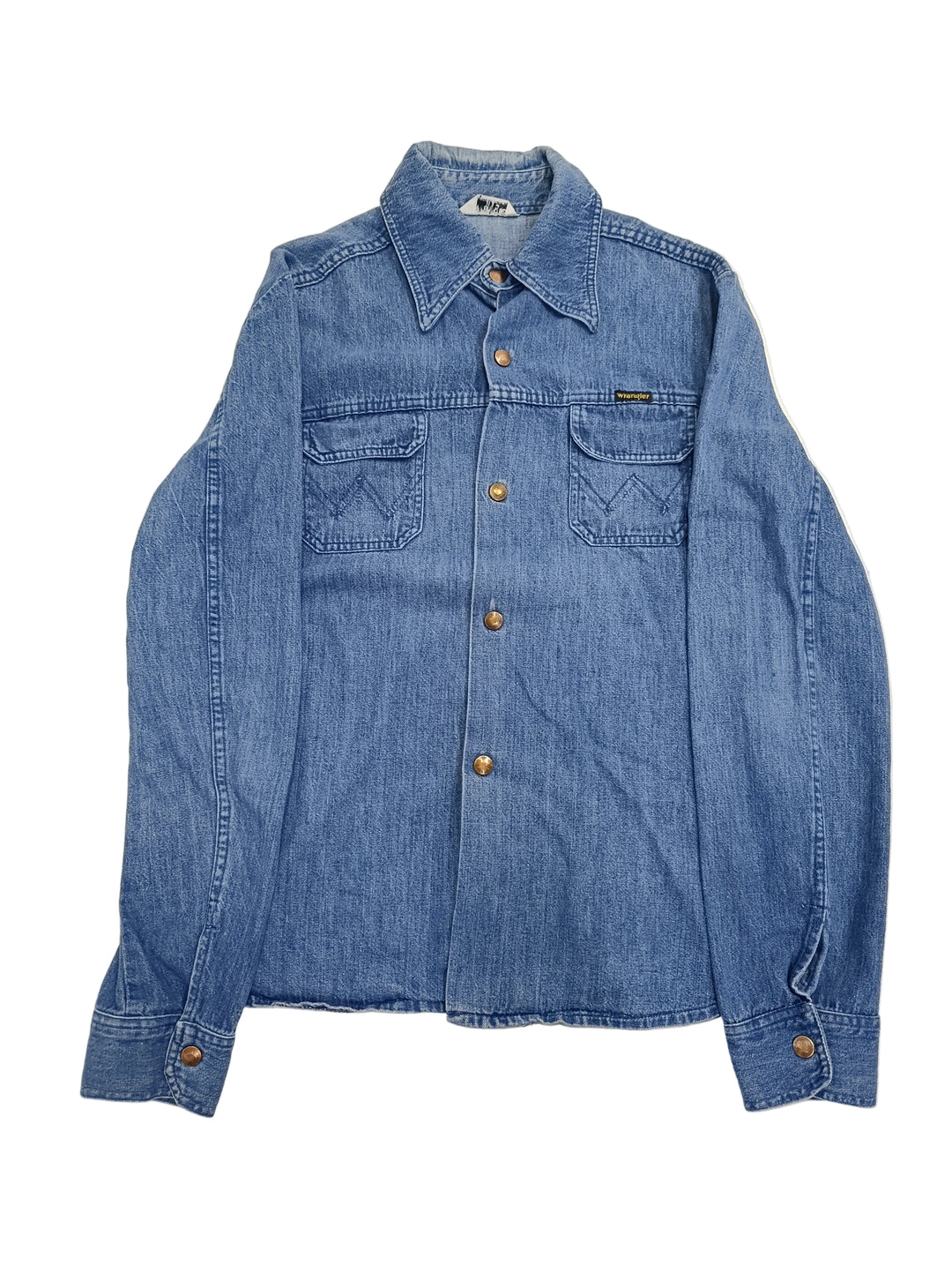 Wrangler shirt made France camicia denim vintage jeans usato