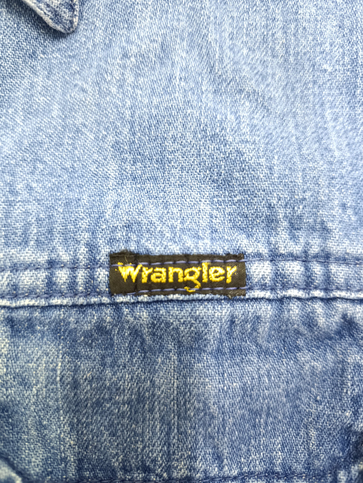Wrangler shirt made France camicia denim vintage jeans usato