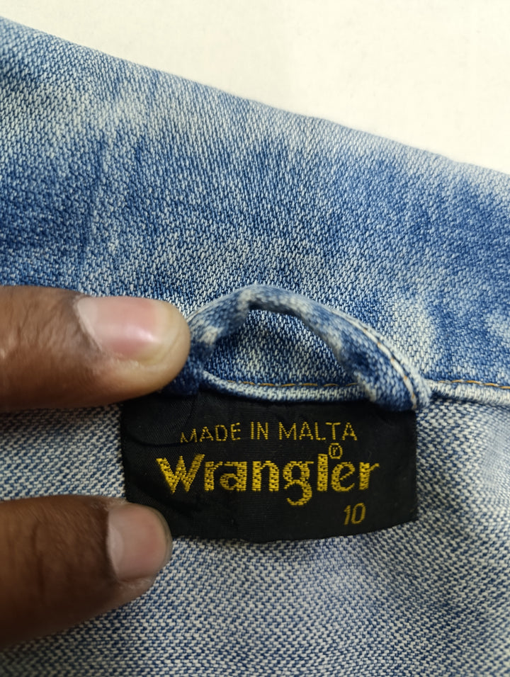 Wrangler Gilet taglia XL Made in Malta denim vintage jeans usato