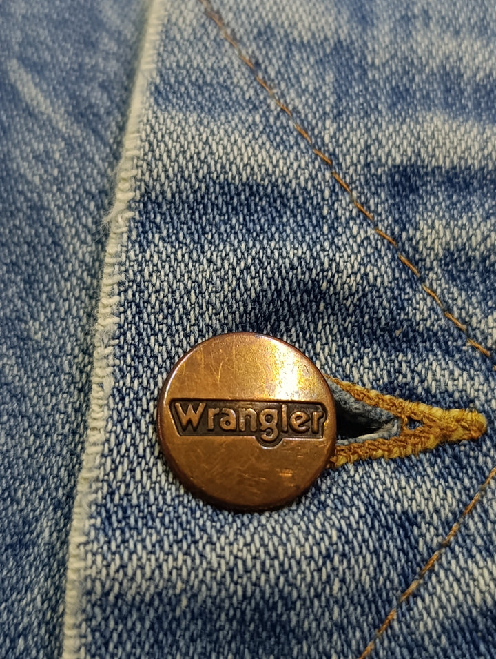 Wrangler Gilet taglia XL Made in Malta denim vintage jeans usato