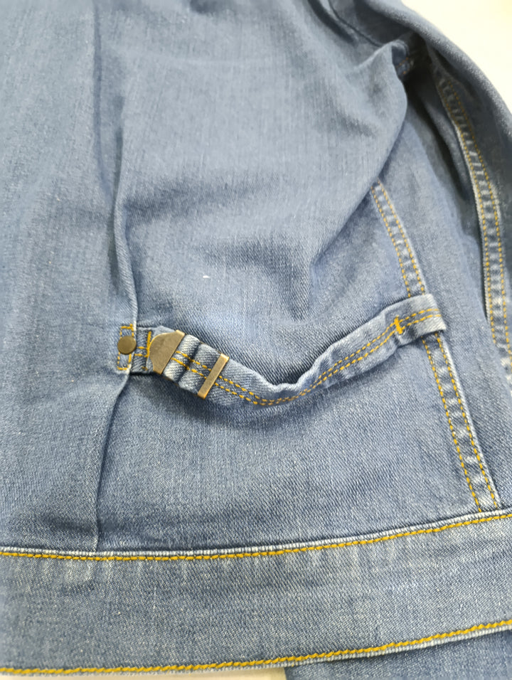 Wrangler replica martingala e soffietti Taglia XL denim vintage jeans usato