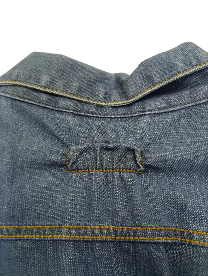 Wrangler replica martingala e soffietti Taglia XL denim vintage jeans usato