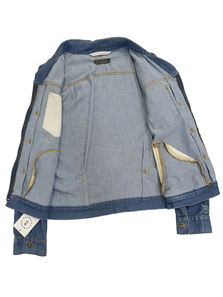 Wrangler replica martingala e soffietti Taglia XL denim vintage jeans usato